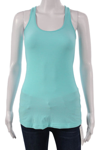 Lululemon Womens Basic Blue Nylon Scoop Neck Tank Size 4
