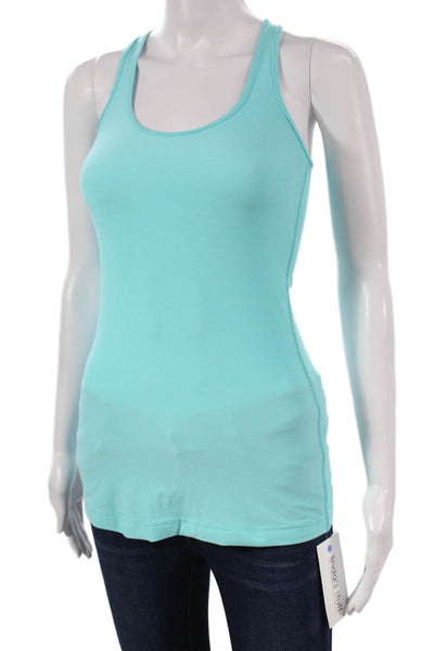 Lululemon Womens Basic Blue Nylon Scoop Neck Tank Size 4