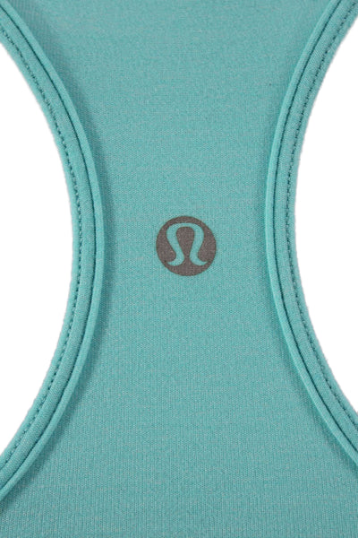 Lululemon Womens Basic Blue Nylon Scoop Neck Tank Size 4