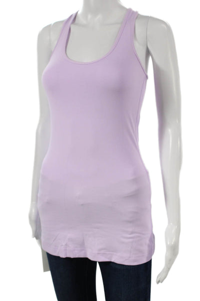 Lululemon Womens Purple Scoop Neck Sleeveless Basic Tank Nylon Size 4