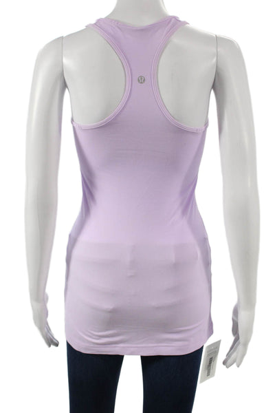 Lululemon Womens Purple Scoop Neck Sleeveless Basic Tank Nylon Size 4
