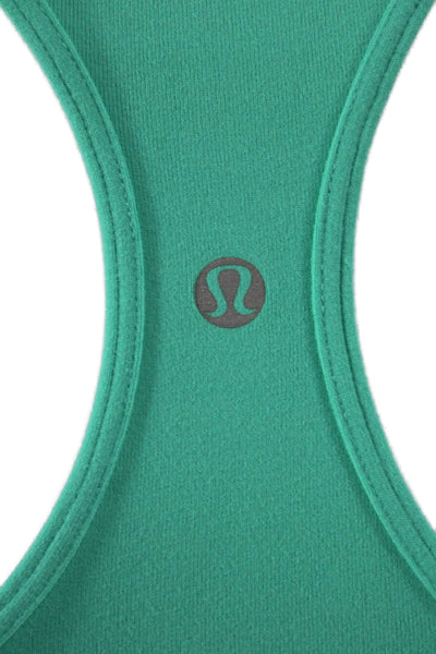 Lululemon Women Basic Tank Green Nylon Scoop Neck Sleeveless Size 4