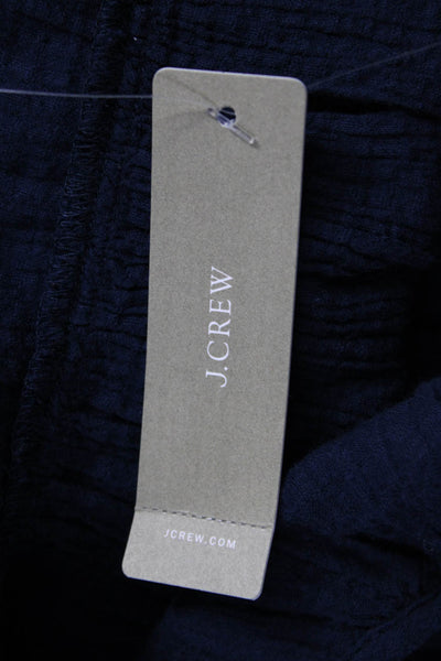 J Crew Womens Sundress Blue Cotton Sleeveless Knee Length Size 2XS