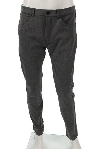 Zara Mens Chino Pants Gray Button Closure Polyester Size 32
