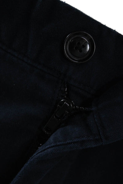 Zara Mens Chino Pants Blue Cotton Elastane Inseam 32 Size 32