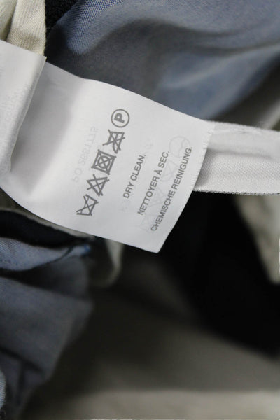 J Crew Mens Chino Pants Blue 98% Cotton Zip Inseam 30 Size 34