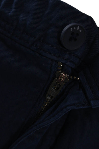 Zara Mens Blue Cotton Chino Pants Size 34