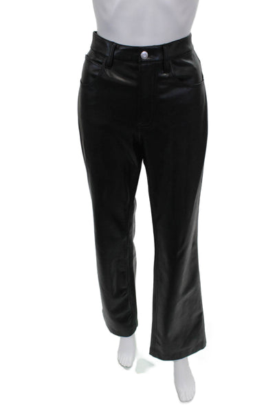 ALC Women Dress Pants Black Viscose Button Closure Size 8