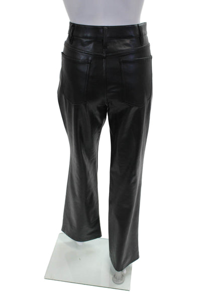 ALC Women Dress Pants Black Viscose Button Closure Size 8