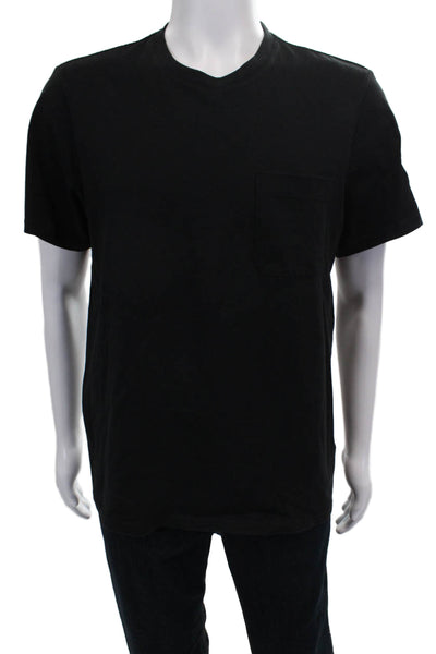Everlane Mens Organic Cotton Crew Neck Short Sleeve Black Shirt Size M