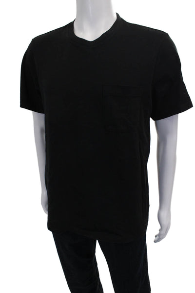Everlane Mens Organic Cotton Crew Neck Short Sleeve Black Shirt Size M