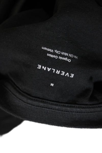 Everlane Mens Organic Cotton Crew Neck Short Sleeve Black Shirt Size M