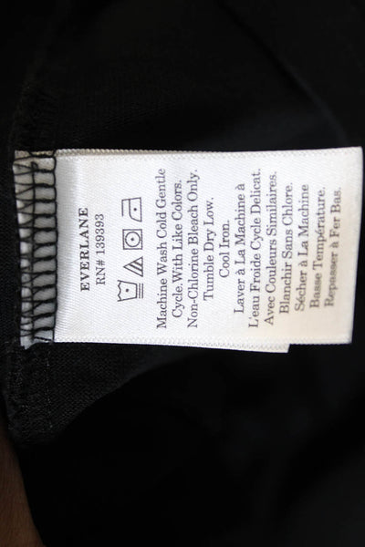 Everlane Mens Organic Cotton Crew Neck Short Sleeve Black Shirt Size M
