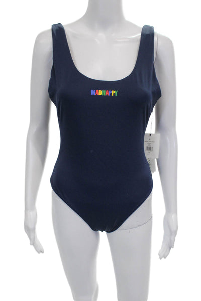 Madhappy Womens One Piece Swimwear Blue Nylon Solid Size M