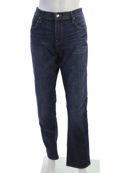 Frame Denim Womens Straight Jeans Blue Cotton Button Size 33