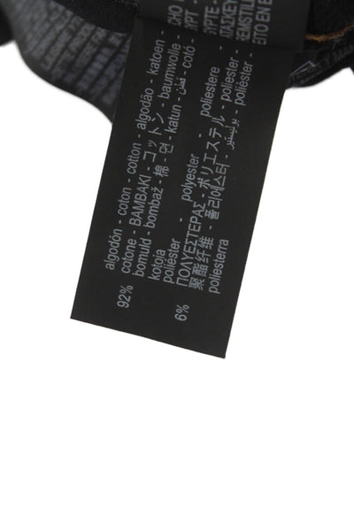 Zara Womens Straight High Rise Black Cotton Blend Jeans Size 0