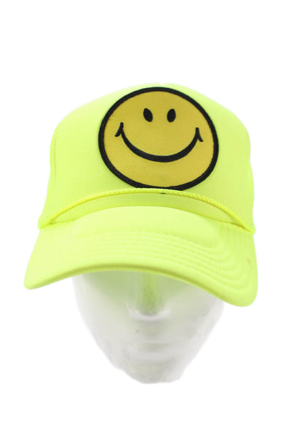 Aviator Nation Womens Vintage  Trucker Hat Neon Yellow