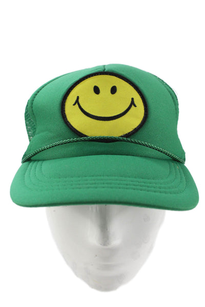 Aviator Nation Womens Vintage  Trucker Hat Green Yellow