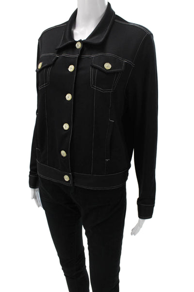 Buki Women Basic Jacket Black Button Size S