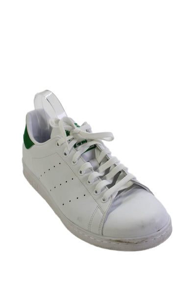 Adidas Mens Leather Low Top Stan Smith Sneakers Shoes White Green Size 11
