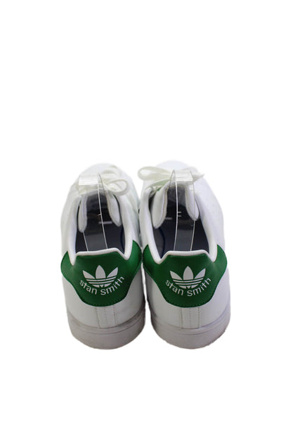 Adidas Mens Leather Low Top Stan Smith Sneakers Shoes White Green Size 11