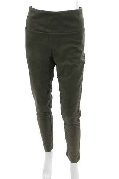 J. Mclaughlin Womens Ankle Leggings Green 90% Polyester Size L