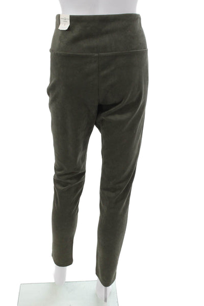 J. Mclaughlin Womens Ankle Leggings Green 90% Polyester Size L