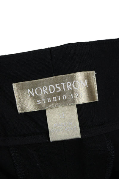 Nordstrom Womens Black Capri Pants Size 12