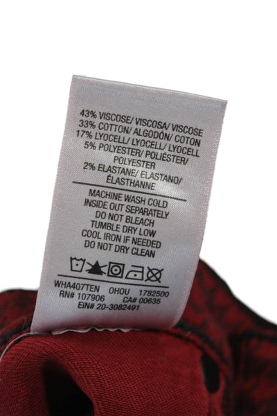 Hudson Women Skinny High Rise Red Check Jeans Size 31