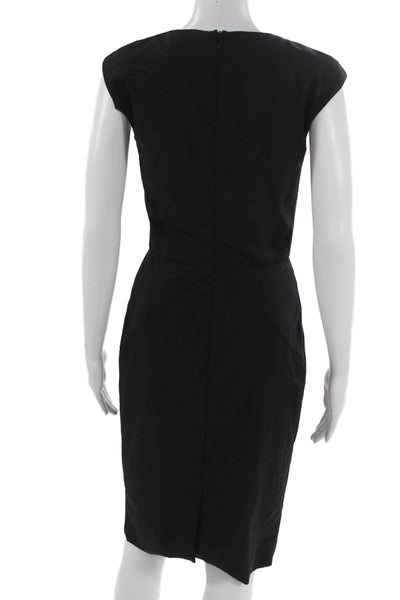 Boss Hugo Boss Womens Sheath Black Virgin Wool Dress Size 4