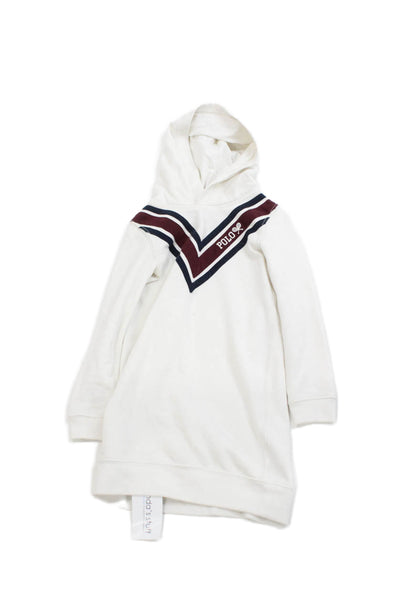 Polo Ralph Lauren Girls Long Sleeve Sweater Dress Beige Size 6X
