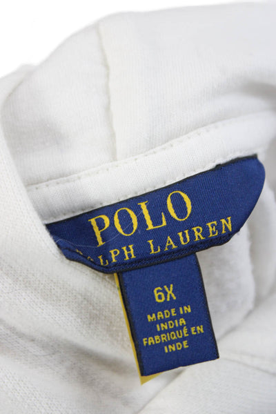 Polo Ralph Lauren Girls Long Sleeve Sweater Dress Beige Size 6X