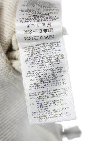 Bonpoint Unisex Kids Cotton Crew Neck Sweatshirt Gray Size 8