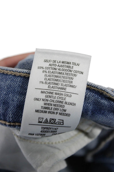 Hudson Women Blue Bootcut Jeans Cotton Button Size 24