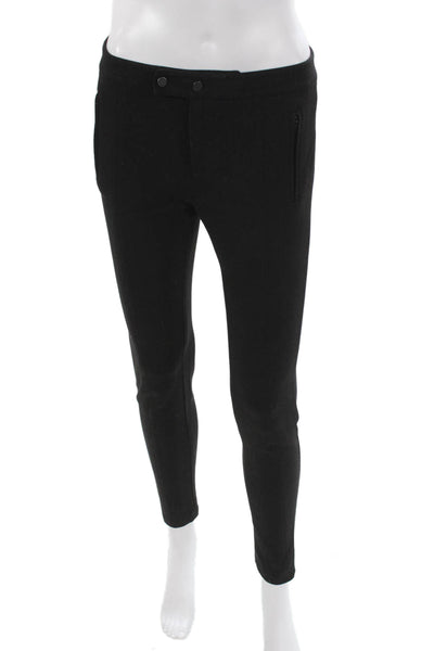 Vince Womens Dress Pants Black Viscose Button Inseam 30 Size 4
