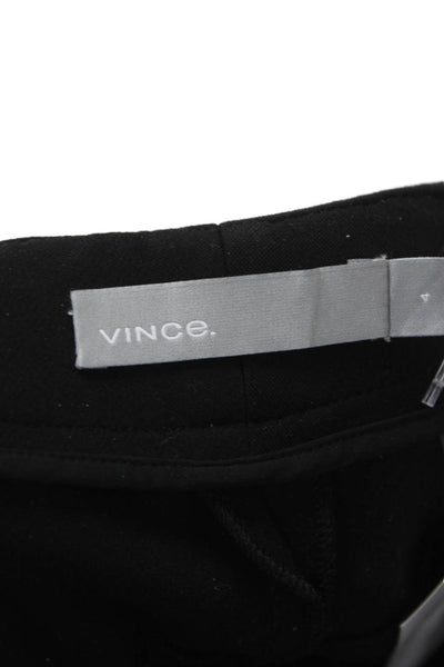 Vince Womens Dress Pants Black Viscose Button Inseam 30 Size 4