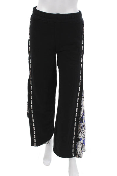 MSGM Womens Black Cotton Sweatpants Pull On Inseam 28 Size S