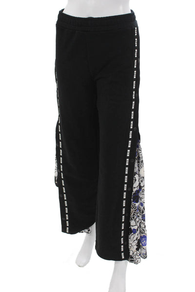 MSGM Womens Black Cotton Sweatpants Pull On Inseam 28 Size S