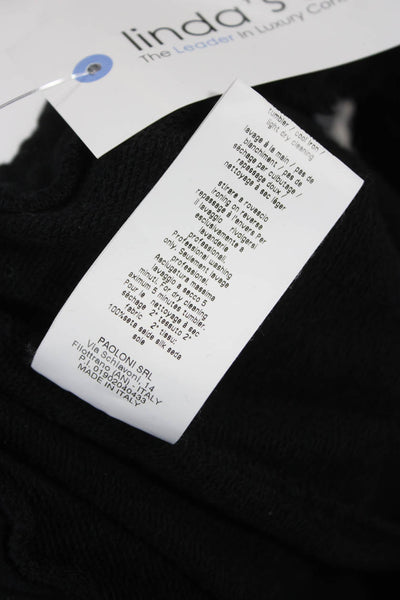 MSGM Womens Black Cotton Sweatpants Pull On Inseam 28 Size S