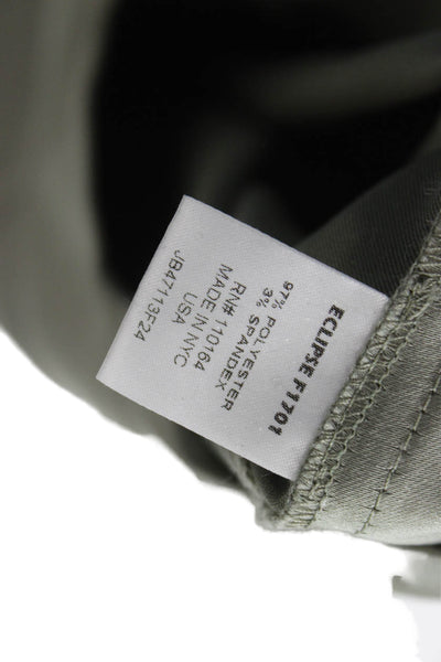 Avenue Montaigne Women Cargo Pants Green Polyester Pull On Size 8