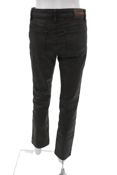 Lauren Ralph Lauren Women Straight Black Jeans Button Mid Rise Size 4