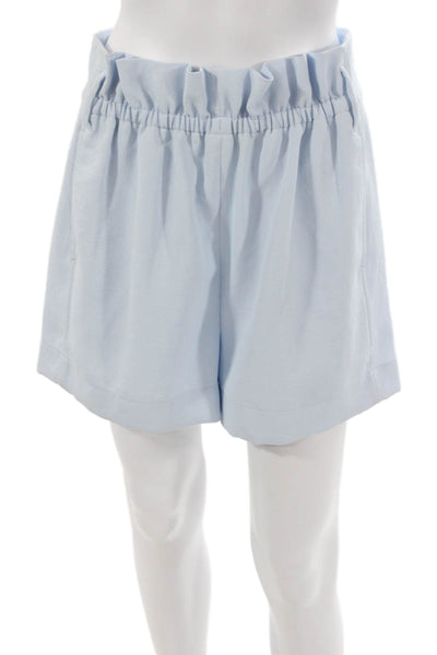 Wilfred Women Paperbag Shorts Blue Polyester Pull On Size 10