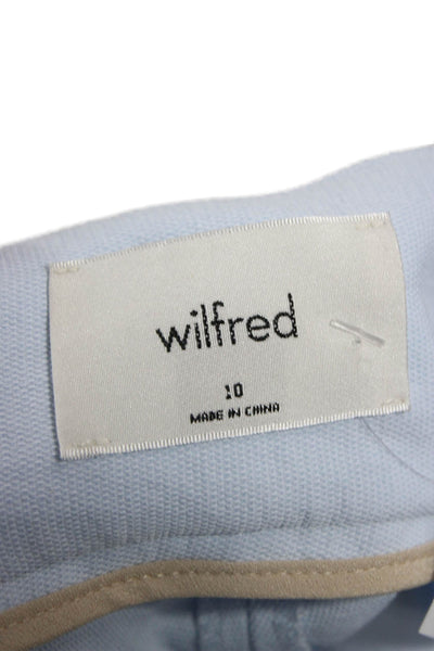 Wilfred Women Paperbag Shorts Blue Polyester Pull On Size 10