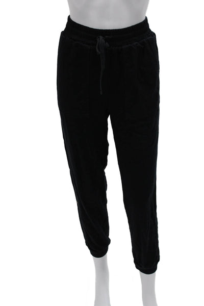 Splendid Womens Black Jogger Pants Drawstring 89% Rayon Size XS