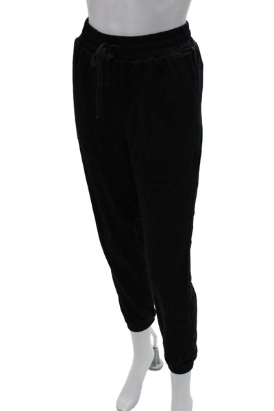 Splendid Womens Black Jogger Pants Drawstring 89% Rayon Size XS