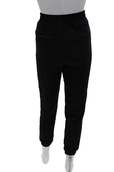 Splendid Womens Black Jogger Pants Drawstring 89% Rayon Size XS