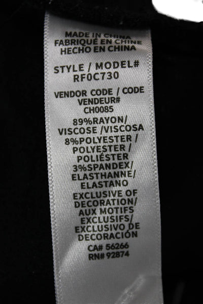 Splendid Womens Black Jogger Pants Drawstring 89% Rayon Size XS