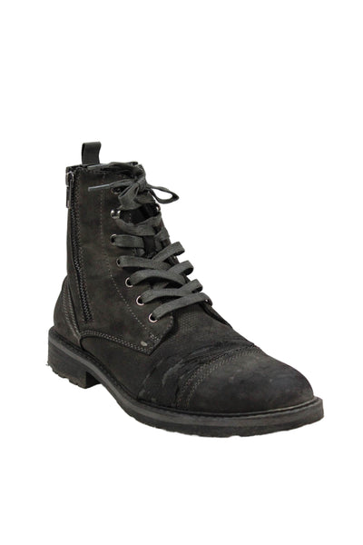 Unlisted Kenneth Cole Mens Lace Up Captain Ankle Boots Black Size 9