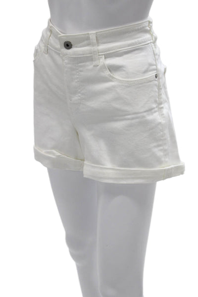 Pilcro and the Letterpress Anthropologie Womens Boyfriend Shorts White Size 29