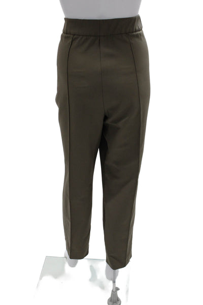 Lafayette 148 New York Women Green Ankle Pants Polyamide Zip Inseam 28 Size 18